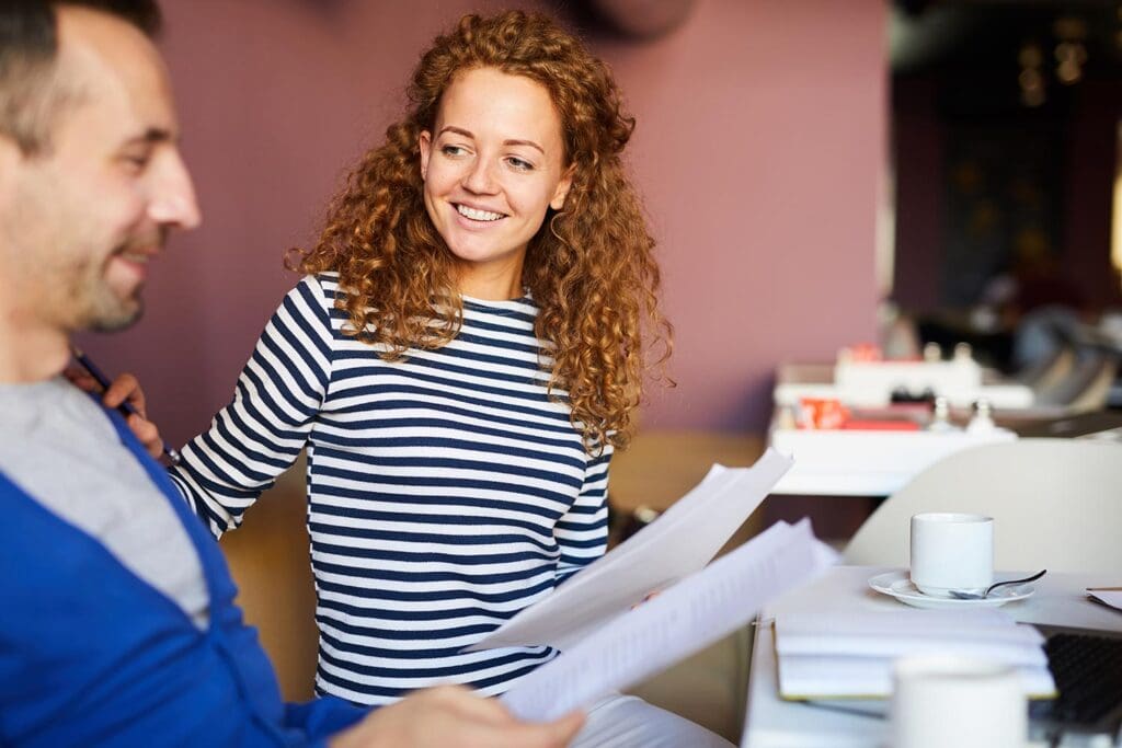 Young people working together on economic or community projects